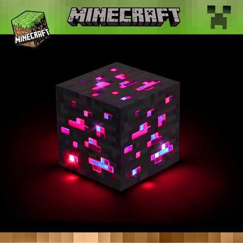 Minecraft Game Led Cube Torch Lámpara De Antorcha De Juguete