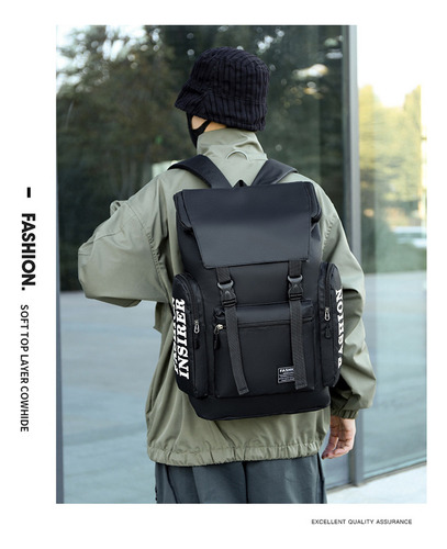 Applicable To: Mochila Antirrobo Impermeable A Portátil Mochila De Viaje Mochila Escolar De Con Interfaz Usb Negro