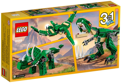 <p>LEGO® Creator 3em1 Dinossauros Poderosos: Brinquedo de Montar em Casa</p>
