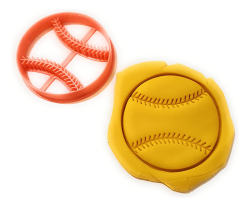 Cortador Galleta T3d Para Beisbol Apto Tarta Fondant Casera