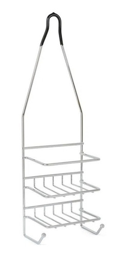 Imagen 3 de 4 de Organizador Repisa Triple Baño Ducha Alambre Acerado Epoxi