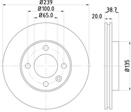 Disco Pagid Para Volkswagen Pointer 2004