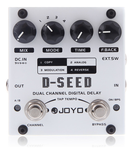 Wpd Pedal De Efectos Joyo Digital Guitarra Delay Dual