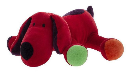 Cachorro De Pelúcia Greg Vermelho Zip