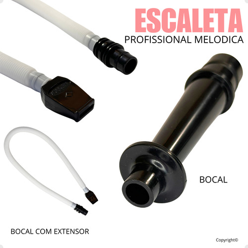 Escaleta Profissional Melódica - 32 Teclas - Cor Rosa