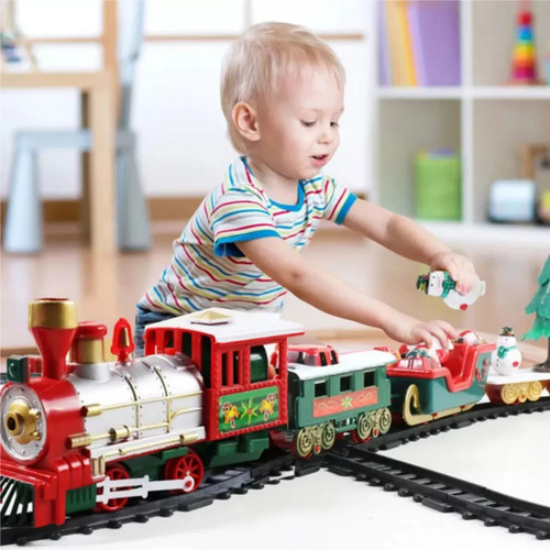 Decoración Navideña De Tren Eléctrico Con Sonido