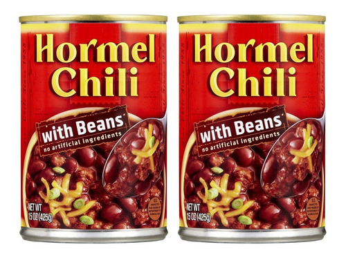 Salsa Chili With Beans Para Hot Dogs Nachos Importada 2 Pack