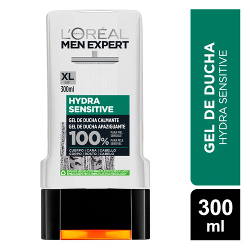 Gel De Ducha Hydra Sensitive Para Hombre L'oréal Men Expert Tipo de piel Sensible