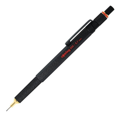 Lapiz Mecanico Portamina Rotring 800 Hexagonal Color Negro 0.7 mm 1904446