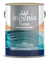 Comprar Pintura Para Pileta Caucho Clorado 4 Litros Mate Ingenia Celeste Profundo