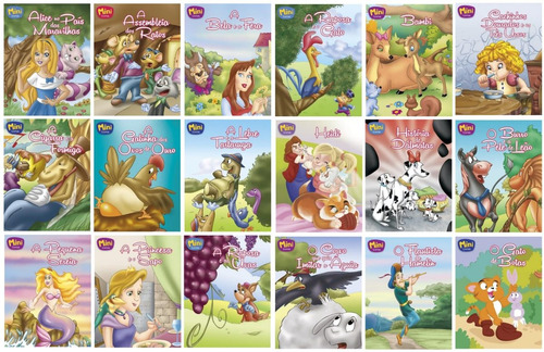 Kit Com 70 Mini Clássicos Infantil Super Oferta