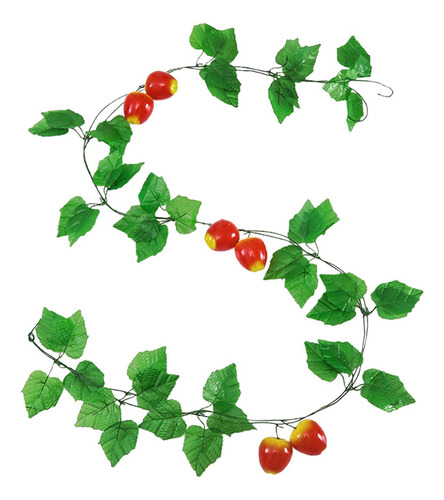 3 Folhas De Frutas Artificiais, Folhas Falsas De Maçã