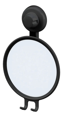 Espelho Antiembaçante Com Ventosa E Suporte Gilette Banheiro Cor da moldura Preto