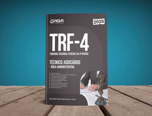 Apostila Trf-4 2025 - Técnico Judiciário - Área Administrativa Do Tribunal Regional Federal Da 4a Região - Editora Nova
