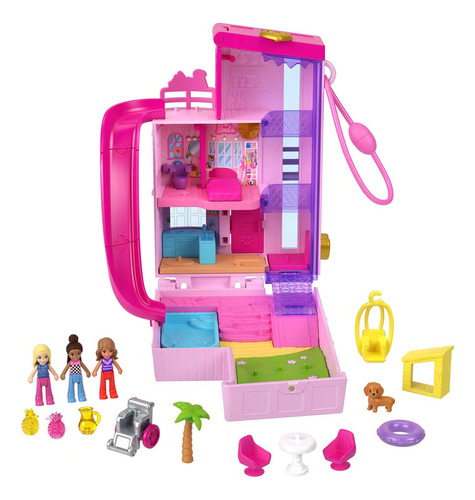 Polly Pocket Set De Juego Compacto Mundo Sorpresa Barbie Color Multicolor