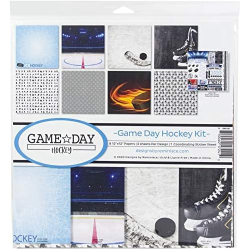 Game Day Hockey Scrapbook Collection Kit Paper Crafts, ...