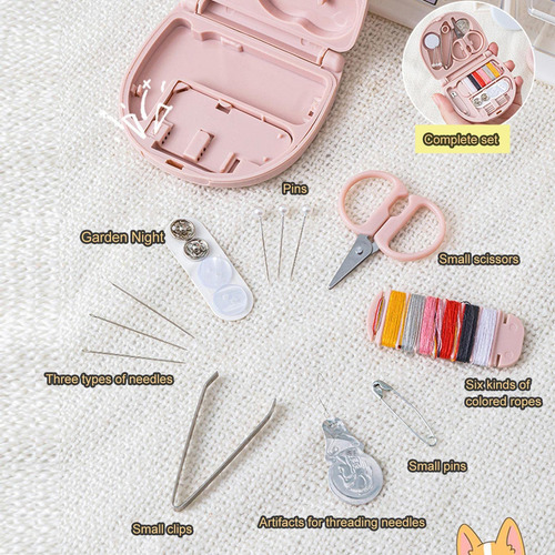 Mini Kit De Costura,juego De Costura De Bordado Compacto Con