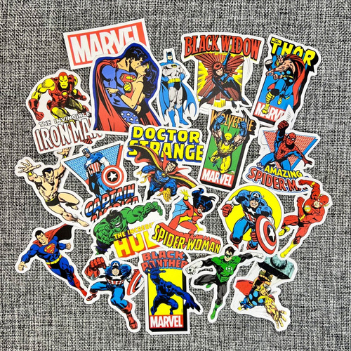 Stickers Calcos Vinilos Premium Uv Termo - Comic Marvel