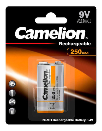Bateria Recargable Camelion De 9v De 250mah,nuevo