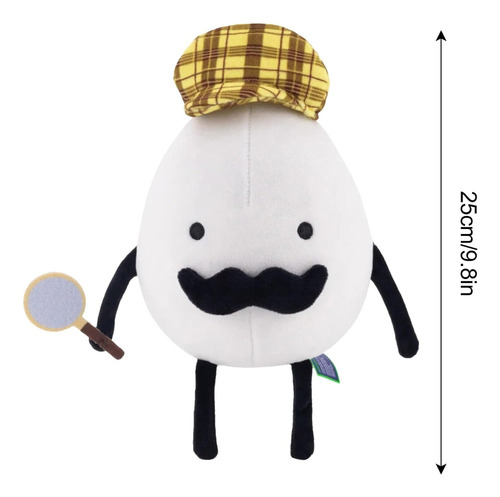 Boneco De Pelúcia Ovo Detetive Anime Peluches Ovo 25 C