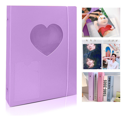 Carpeta Binder A5 Corazon Para Photocards Kpop + 25hojas