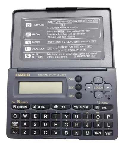 Agenda Electronica Casio Sf-2000-s De Bolsillo 1600 Bytes