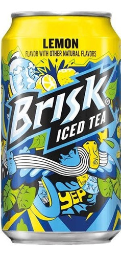 Brisk Iced Tea Lemon Flavor 36 Latas De 355ml