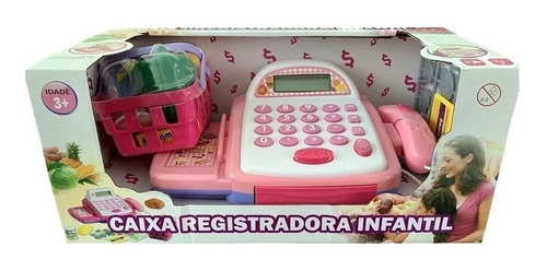 Caixa Registradora Acessórios Dinheiro Mercadinho Infantil