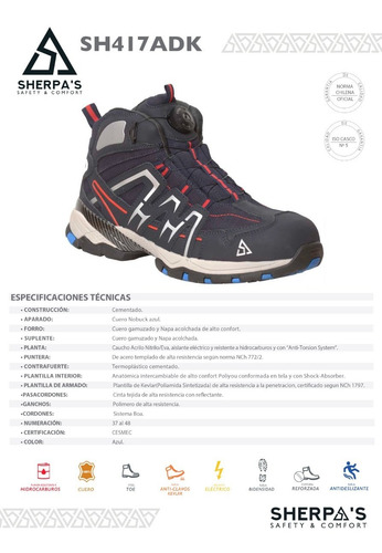 Imagen 7 de 9 de Zapatos De Seguridad Sherpas 417
