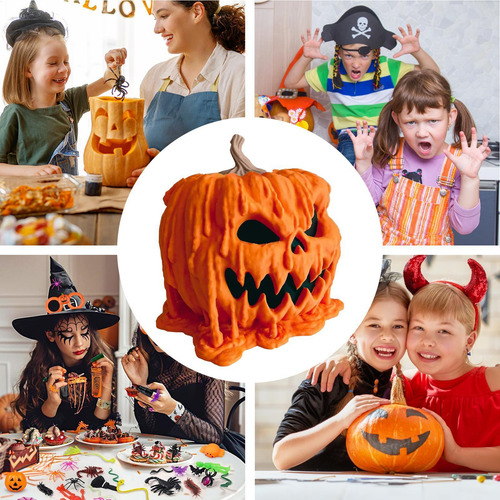 Tarro De Galletas De Halloween Calabaza Decorativa Graciosa