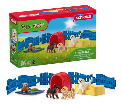 Schleich Farm World - Juego De 13 Piezas Para Cachorros, Co.