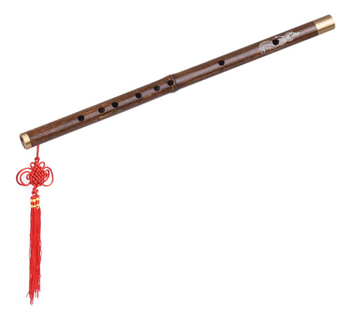 Flauta Dizi Profesional De Bambú Negro Tradicional Hecho A M