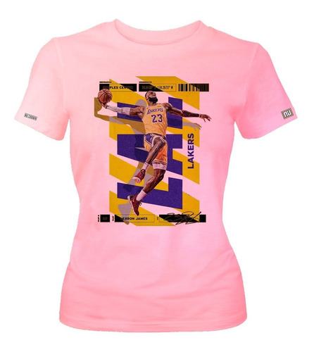 Camiseta Lebron James Los Angeles 23 Basket Dama Mujer Ikrd