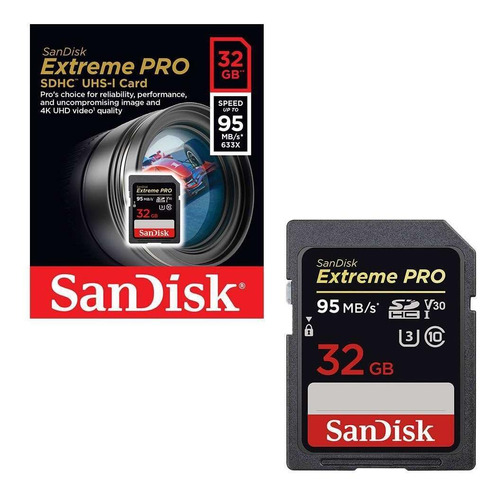 Cartão Sd 32gb Sandisk Extreme Pro 4k
