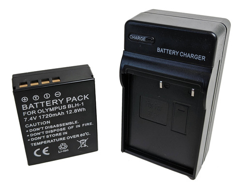 Bescor Blh1 Battery And Charger Kit For Select Olympus Camer