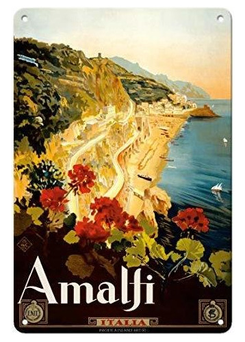 Carteles Decorativos Pacifica Island Art Amalfi Italia - Cam