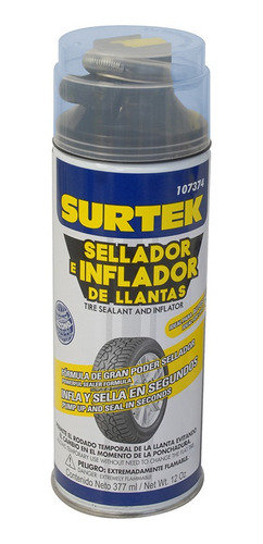 Sellador Llantas Poncholina 12oz Presuriza Vulcaniza Surtek