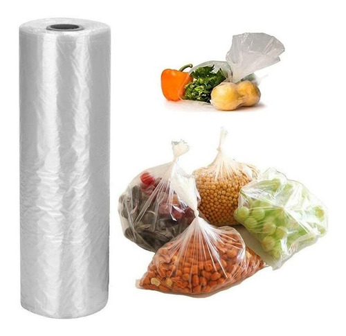 3 Rollos Bolsa 50/70cm Transparente Apx 360pz Lavandería Bio