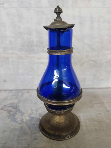 Antiguo Recipiente Aceitero Eberle Siver Plate (Usado)