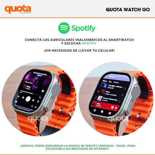 Reloj Inteligente Go Juegos Wifi Gps Hombre Spotify Whatsapp Plateado