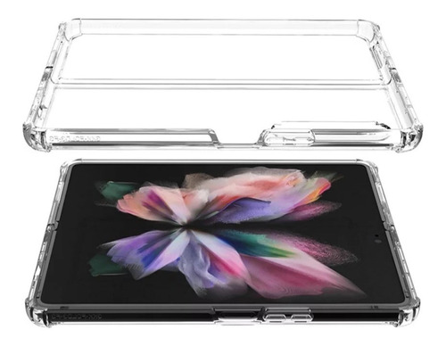 Capa Case Protetora Samsung Galaxy Z Fold 3 5g Transparente