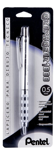 Lapicero Profesional Pentel Graphgear Plata Dibujo 0.5mm