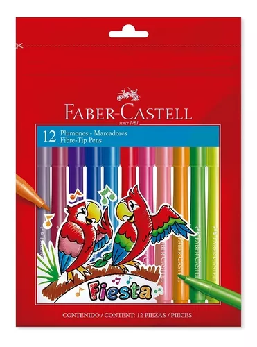 Faber Castell Plumones 12 colores 