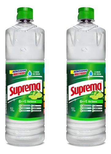 2 Unid. Removedor Multiuso Suprema 1 L Verbena Limpeza Geral