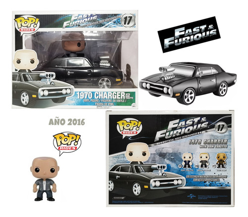 Fast & Furious 2 Funko Pop Toretto Charger Y Brian Año 2016