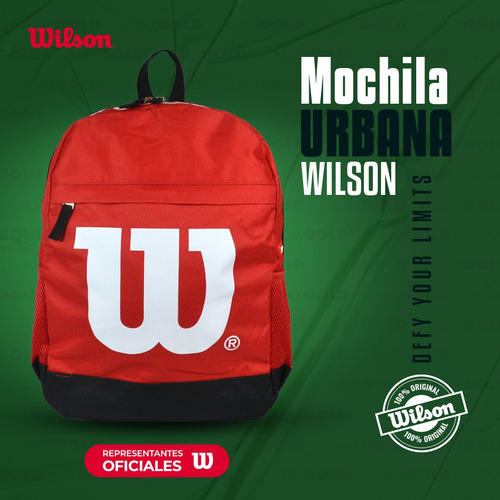 Imagen 2 de 10 de Mochila Wilson Porta Notebook Urbana Deportes Gym Reforzada