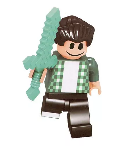 Kit 8 Em 1 Personagens Game Roblox - Lego - Bloco De Montar em