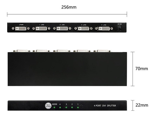 Vga Svga De Ganancia De Salida Ajustable, Adaptador Divisor