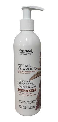 Crema Corporal Frenzzi Leche De Almendras Sin Silicona 300ml