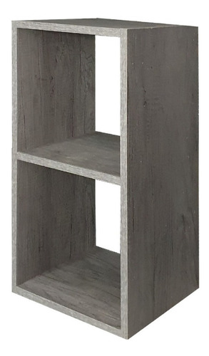 Cubos Estantería Librero Organizador Multiusos 2 Niveles Color Gris Lombardia